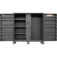 Jobsite Storage Shelving Cabinet, Steel, 47.5 Cubic Feet, Grey O-Max