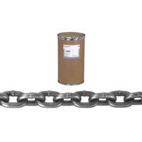 System 8 Cam-Alloy Chain, Alloy Steel, 1-1/4" x 60' (18.3 m) L, Grade 80, 72300 lbs. (36.15 tons) Load Capacity UAJ077 | O-Max