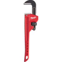 Cl&eacute; &agrave; tuyau, Cap des m&acirc;choires 1-1/2", Longueur 10", Fini Rev&ecirc;tement en poudre, Prise Ergonomique O-Max