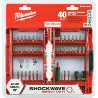 Jeu de 40 embouts de visseuse &agrave; percussion Shockwave Impact-Duty O-Max