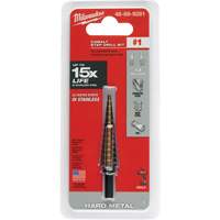 Foret &eacute;tag&eacute;, 1/8"/#1 - #1/1/2", Incr&eacute;ments de 1/32", Acier rapide au cobalt O-Max