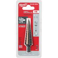 Foret &eacute;tag&eacute;, 3/16"/#4 - #4/7/8", Incr&eacute;ments de 1/32", Acier rapide au cobalt O-Max