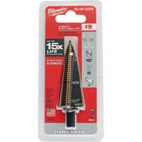 Foret &eacute;tag&eacute;, 7/8"/#9 - #9/1-1/8", Incr&eacute;ments de 1/32", Acier rapide au cobalt O-Max