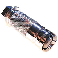 Lock-On Grease Coupler, 0.6" Thread, Steel O-Max