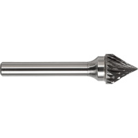 DRILLCO Double Cut 60° Cone Burr, SJ-1 O-Max