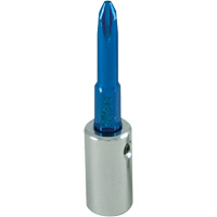 Douille tournevis &agrave; embout bleu, Phillips, #2, Prise 1/4" O-Max