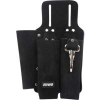 Porte-outils pour monteur de ligne, Porte-outil multiple, Cuir, 3 Poches O-Max
