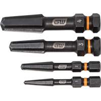 Bolt Biter Screw Extractor Set, High Speed Steel, 4 Pieces O-Max