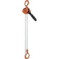 VLP-25-5 VLP Series Lever Puller, 5' Lift, 500 lbs. (0.25 tons) Capacity, Galvanized Steel Chain O-Max