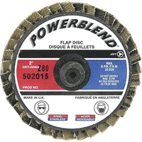 Disque &agrave; feuillets PowerBlend Roll-On, 2" x Type R, Grain Z80 O-Max