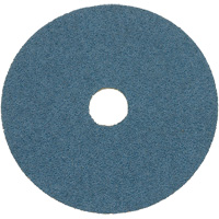 Disque de ponçage en fibre de r&eacute;sine, 7" dia., Grain Z24, Alumine de zirconium O-Max