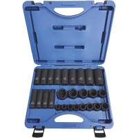 PS2612SD Socket Sets - Regular, 26 Pcs, Impact, 1/2" Drive Size O-Max
