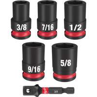 Shockwave Impact Duty SAE Socket Set, 6 Pcs, Impact, 3/8" Drive Size O-Max