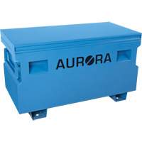 Jobsite Tool Box, 48" x 24" x 27-3/5", Steel, Blue O-Max