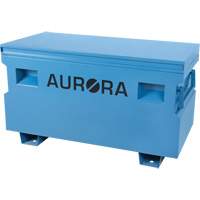 Jobsite Tool Box, 48" x 24" x 27-3/5", Steel, Blue O-Max