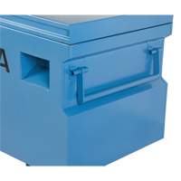Jobsite Tool Box, 48" x 24" x 27-3/5", Steel, Blue O-Max