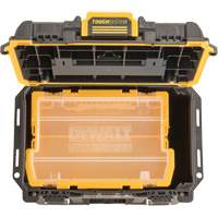 Boîte &agrave; outils compacte et profonde ToughSystem 2.0, 10" x 15-7/20" x 13-4/5", Noir/Jaune O-Max