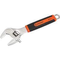 Adjustable Wrench, 10" L, 2-7/10"/38 mm Max Width, Chrome/Polished O-Max