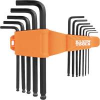 L-Style Ball-End Hex Key Wrench Set, 12 Pcs., Imperial O-Max