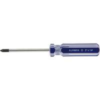 Tournevis Philips bleu transparent avec bandes, #1, Prise Plastique O-Max