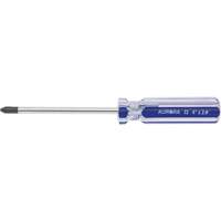 Tournevis Philips bleu transparent avec bandes, #2, Prise Plastique O-Max