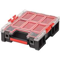 Organisateur moyen haut avec bacs Arx, 10-2/5" x 14-3/10" x 4-1/5", Noir O-Max