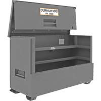 57.4 cu. ft. Jobsite Piano Box, 72-7/16" W x 33-7/8" D x 49-7/16" H, Grey O-Max