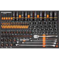 Jeu d'outils pour m&eacute;canicien Bolt Biter dans un plateau de rangement en mousse 97 mcx O-Max