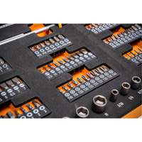 Slim Head Mechanics Tool Set in Foam Storage Tray O-Max