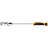 90-Tooth Dual Material Locking Flex Head Teardrop Ratchet O-Max