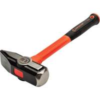 Fiberglass Blacksmith Hammer, 4 lbs Head Weight, 14" L O-Max
