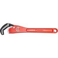 Self-Adjusting Steel Pipe Wrench, 2-1/2" Jaw Capacity, 16" Long, Powder Coated Finish, Non-Ergonomic Handle O-Max