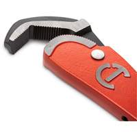 Self-Adjusting Steel Pipe Wrench, 2-1/2" Jaw Capacity, 16" Long, Powder Coated Finish, Non-Ergonomic Handle O-Max