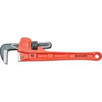 SLIM JAW Pipe Wrench, 1-9/10" Jaw Capacity, 10" Long, Powder Coated Finish, Non-Ergonomic Handle O-Max