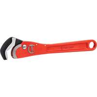 Self-Adjusting Pipe Wrench, 1-1/2" Jaw Capacity, 12" Long, Powder Coated Finish, Non-Ergonomic Handle O-Max
