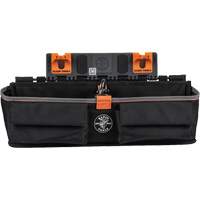 Module pour grande poche avec crochet en S Bucket Work Centre, Nylon, 3 pochettes, Noir/Orange O-Max