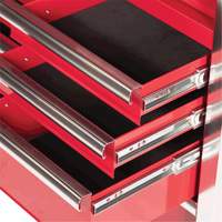 PRC4211 Pro Series Roller Cabinet, 11 Drawers, 42" W x 18" D x Red O-Max