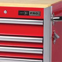 PRC7215 Pro Series Roller Cabinet, 15 Drawers, 72" W x 24" D x Red O-Max