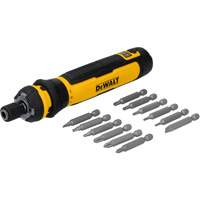 Jeu de tournevis sans fil de 14 morceaux avec commande FLEXDRIVE, 4 V, 44 lb-po/5 Nm couple max. O-Max