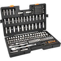 1/4", 3/8”, & 1/2" Drive 90T SAE/MM Mechanics Hand Tool Set O-Max