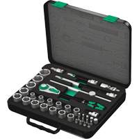 8100 SC 2 Zyklop Speed Ratchet Set, 37 Pcs, 3/8" Drive Size O-Max