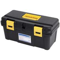Coffre &agrave; outils portatif en plastique JPTB-16, 16" la x 8" p x 7-1/2" h, Noir O-Max