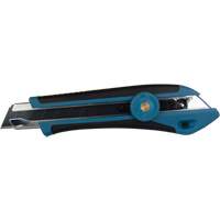 Couteau professionnel de 18 mm, Acier inoxydable, Robuste, Prise en Caoutchouc O-Max