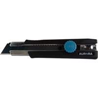 Couteau r&eacute;tractable de 25 mm, Acier inoxydable, Robuste, Prise en Caoutchouc O-Max