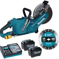 40Vmax XGT Brushless Power Cutter with 8.0Ah Batteries Kit, 9", 40 V O-Max