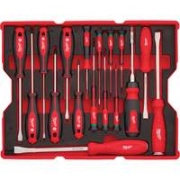 Jeu de tournevis et de leviers avec organisateur pour tiroirs PACKOUT, 17, Magn&eacute;tique O-Max