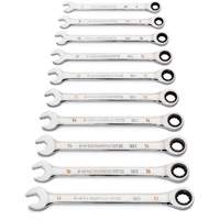 90-Tooth 12 Point Wrench Set, Ratcheting Combination, 12 Pieces, Metric O-Max