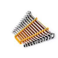 90-Tooth 12 Point Wrench Set, Ratcheting Combination, 12 Pieces, Metric O-Max