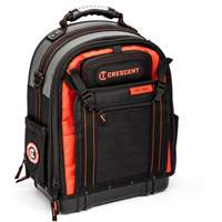 Sac &agrave; dos pour ouvrier, 18" lo x 10" la, Noir/Gris/Orange, Polyester O-Max