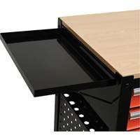 Chariot utilitaire, 4 tiroirs, Noir/Orange O-Max